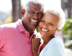 Couple with All-On-4 dental implants in Thorndale