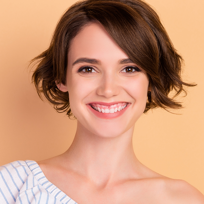 Woman with a gummy smile