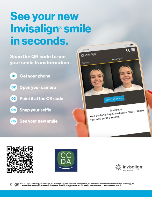 invisalign Q R code flyer