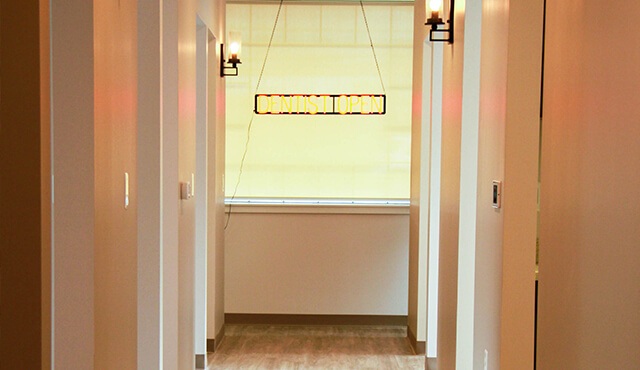 dental office hallway