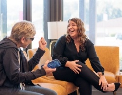 Woman brushing teeth before preventive dentistry visit