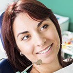 Woman getting her preventive dentistry checkup