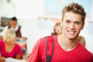smiling teenage boy